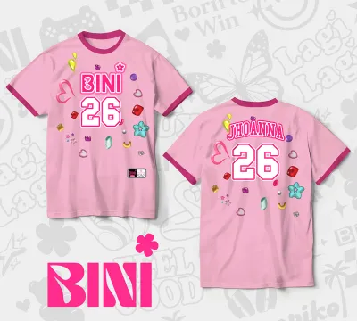 BINI Merch Athletic Full Sublimation Tshirt Idol Group Ppop