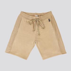 Gofort Celana Pendek Fleece Pria Polos Clana Flece Cowok Short Pants Grey