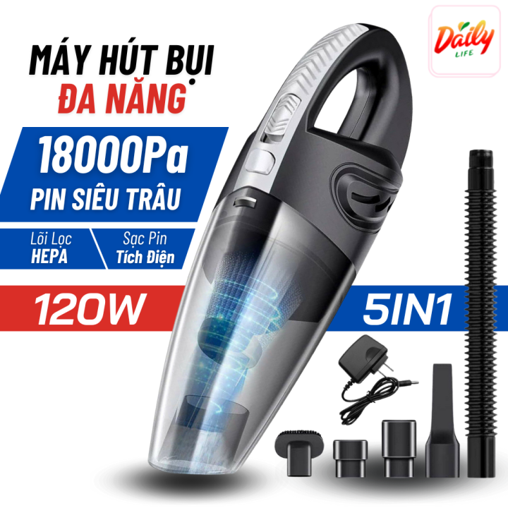 Máy Hút Bụi Cầm Tay Đa Năng 5IN1 RunDong-6053 120W Lực Hút 18000 Máy ...