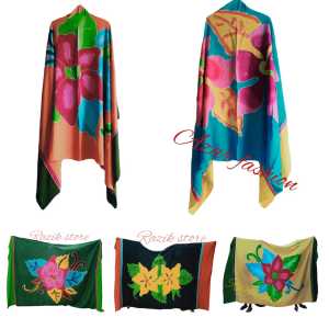 KAIN BALI MOTIF PANTAI/KAI PANTAI/KAI BAHAN RAYON/KAIN HIASAN KAMAR/SCRAF WANITA
