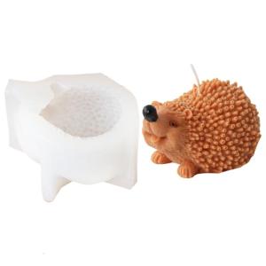 Versatile Sturdy Silicone Mould Fashion Accessory for Hedgehog Shaped Candlesticks Portable for Personalize Decoration