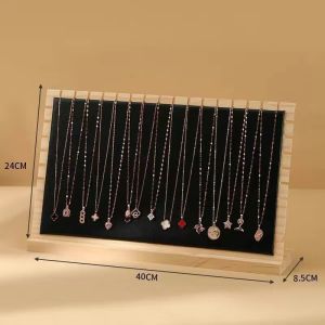 Display Kalung Kayu Tempat Perhiasan Kalung Jumbo Pajangan Kalung Display Necklace Holder