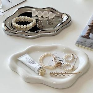 Cloud Shape Storage Plate Jewelry Tray Desk Organizer Storage Tray Jewelry/Nail Equipment/Cosmetics Etc.
