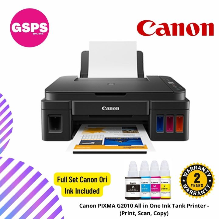 Canon Pixma G2010 All In One Ink Tank Printer Print Scan Copy Lazada Canon Pixma G2010 All In One Ink Tank Printer Print Scan Copy Lazada