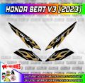 Honda Beat V3 Stripping Fire Sticker Decals. 