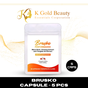 Brusko Performax Capsule 2s/5s/10s – Tongkat Ali Maca – Energy Stamina Confidence Booster for Men