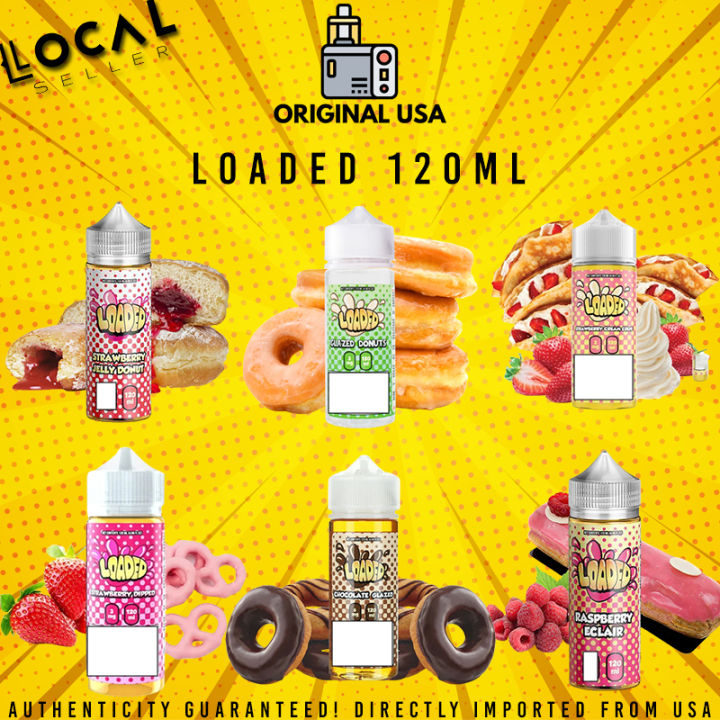 ORIGINAL USA LOADED 120ML BY RUTHLESS GLAZED DONUTS STRAWBERRY JELLY ...