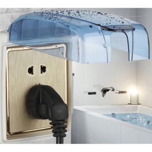 2Pcs COVER PENUTUP COLOKAN Listrik Dinding - Tutup Stop Kontak Cover Pengaman - Cover Stop Kontak Anti Air - Cover Pelindung Stop Kontak Dan Bel Pintu Anti Air - Cover Stop Kontak Dinding Waterproof - Bisa COD