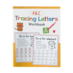 English Alphabet A-Z Uppercase and lowercase tracing pen control training childrens early education cognitive coloring book