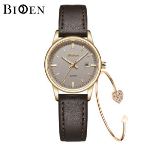 BIDEN Jam Tangan Wanita Original Anti Air Kalender Bercahaya Anggun Mode Kuarsa Jam Tangan Cewek