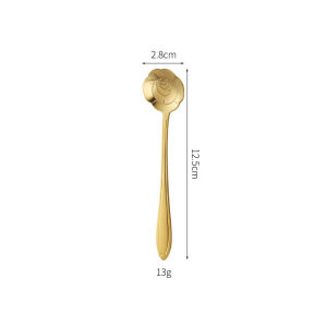 5pcs Stainless Steel Coffee Stirring Spoon Starbucks Dessert Ice Cream Tableware Long Handle Spoon