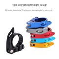 NAPKERY T8 Aluminium Alloy Bike Seat Clamp 5 Colors 31.8/34.9mm Seatpost Clamp  Quick Release Bicycle Seatpost Clamps Bicycle. 