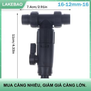 【LAKEBAO】 Phụ kiện bể cá 12 16mm vòi nước đôi nhanh chóng phát hành nối ống bể cá 3 chiều Van Bể cá bộ lọc kết nối