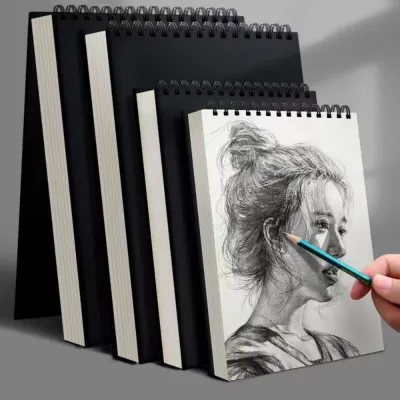 JURHOMIE 30 Sheets 8K 16K Coil Sketchbook A4 A5 A6 Spiral Bound Artist Sketch Pad Professional Acid Free Thick Drawing Paper Students