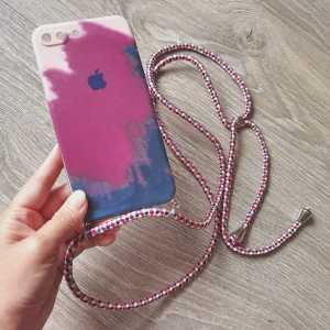 0001 VVV CASE sling case TYE DYEwater colour iphone X XS XR XSMAX lanyard liquid Silicone softcase cat air tali selempang pelindung kamera abstrak