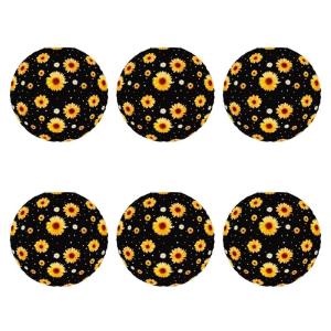 Gói 6 hoa hướng dương tinh xảo theo chủ đề Đèn Lồng Giấy treo đèn lồng 9.8inch cho các bữa tiệc mùa hè và kiểu dáng lễ hội