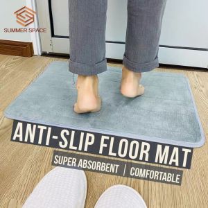 🦶🏼Alas Kaki Permaidani Lembut Anti-Licin & Kuat Serapan 60CM X 40CM | Super Soft Water Absorbent & Anti-Slip Floor Mat🦶🏼💧🚪🏃🏻‍♂️