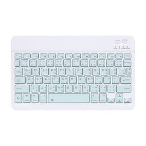 แป้นพิมพ์ไทย คีย์บอร์ดบลูทูธไร้สาย ใช้ได้กับโทรศัพท์มือถือ แท็บเล็ต พกพาง่าย