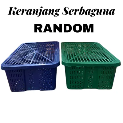 Keranjang Serbaguna 3 Pcs dan 6 Pcs Keranjang Plastik Murah Tempat Penyimpanan Serbaguna