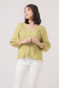 RIMINI - Atasan Remaja Kemeja Flowy Jumbo - Kalea Textured Loose Top 82407