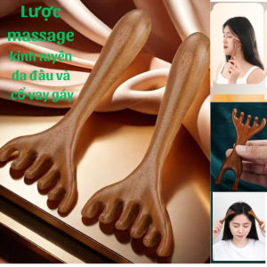Lược 6 vuốt Kinh Tuyến Sừng Tendon Cạo Mặt Lược Massage giảm căng thẳng