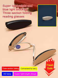 Foldable Reading Glasses/Super Lightweight Eyewear/Anti Blue Light/Portable Design/Comfortable Fit/For Seniors And Adults/Ideal For Reading And Electronics Use