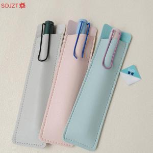 🚚【Local Express Delivery】🚚 PU Leather Pen Protection Cover Pen Holder Soft Pencil Case Pen Pouch Pen Bag Stationery Office School Supplies Gift