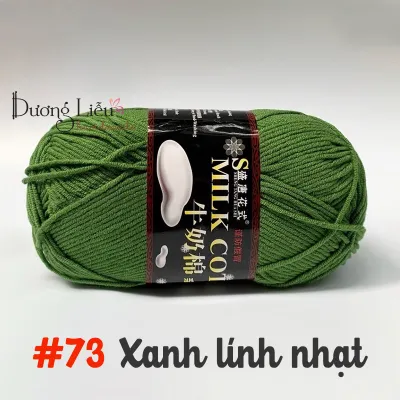 Len Milk Cotton loại 1 cuộn 125g (Mã 51 đến 103)