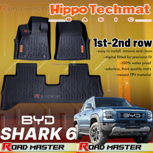 BYD SHARK 2026 HIPPO TECHMAT BASIC DEEP DISH MATTING 1ST-2ND ROW V2