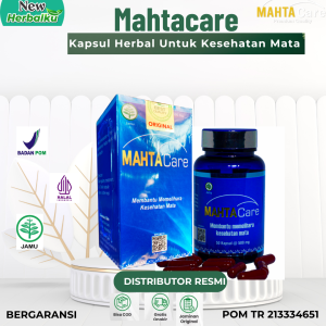 MAHTACARE isi 50 KAPSUL UNTUK MATA KATARAKMINUSSILINDER GLUKOMAPTERIGYUM BPOM ORIGINAL 100%