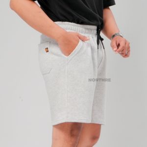 NORTHRE Short Pants Celso Cotton Fleece Soft Grey NTbasic