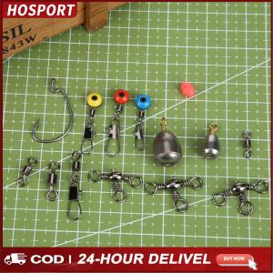162pcs Fishing Accessories Kit Hooks Swivels Fishing Sinker Tackle Box