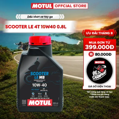 Dầu nhớt xe tay ga MOTUL SCOOTER LE 4T 10W40 0.8L & 1L