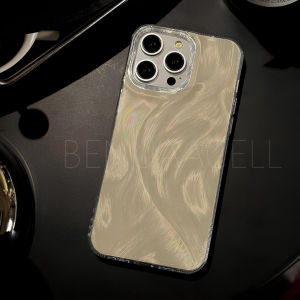 CLARITY SWIRL HOLOGRAM FEATHER CASE TEXTURE HARDCASE FOR OPPO A18 A17 A17K A16 A16S A16E A16K A15 A15S A5S A7 A12 A11K A1K -BAD