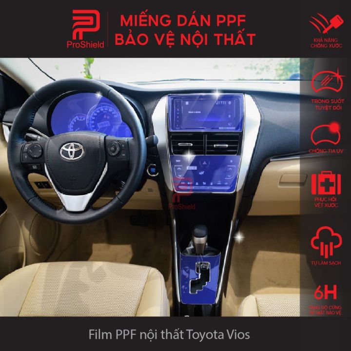 Toyota Vios (Bản G) 2019-2024: Dán Film PPF trong suốt chống xước nội ...