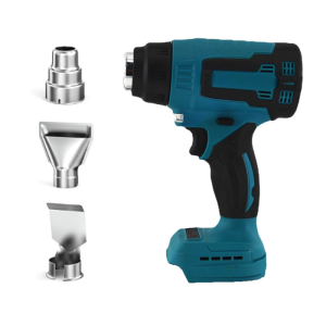 เครื่องมืออุปกรณ์ช่างเชื่อมลมร้อนไร้สายใช้ได้กับ18V มีหัวฉีด3หัวสำหรับเชื่อมและดัดท่อ