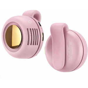 Quạt Mini Kẹp Áo Không Cánh 360° | Quạt Đeo Người Sạc USB Gió Mạnh Êm Nhỏ Gọn Pin Trâu