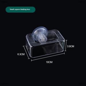 [COD] dgheg Aquarium Feeder With Strong Suction Cups Fish Tank Feeder Aquarium Feed Ring Fish Tank Station Floating Food Tray Feeder