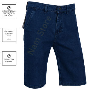 (TÚI CHÉO)Quần Short Nam Trung Niên Quần Short Nam Quần Short Jean Nam Quần Đùi Nam Quần Short Cho Bố Co Giãn