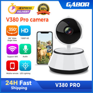 🥰 V380 PRO CCTV Camera WiFi Connection 360 degree WiFi Mini Portable Indoor Night Vision Baby Monitor 2MP 1080P HD Monitor IP Monitoring Camera