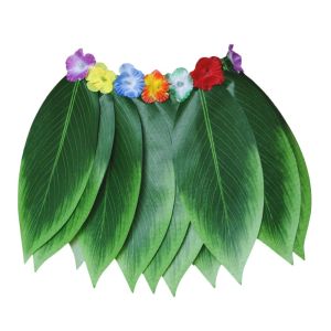 QIANHUAHOU Leaves Hawaiian Green Leaf Skirt Stage Show Bonfire Party Prom Fancy Dress Party Decoration Hawaii Party Supplies Boho Beach Holiday Costumes