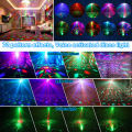 Laser Light Disco Light Led Disco Party Stage Light Sound Activated Projector Lamp With Remote Control Lampu Disco Bilik. 