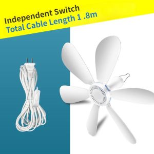 6*Blades Small Ceiling Fan Silent Student Bed Dormitory Fans Mosquito Net Electric Fan Home Large Wind Wall Fans