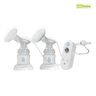 Babymama - Wisemom - Pocket Rechargeable Double Electric Breast Pump (new breastkit design)