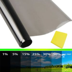 300X50cm Black window tint glass film for sunlight One-way privacy tinted glass sticker Window cover home insulation