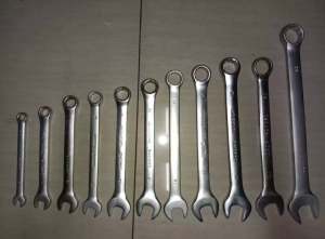 Chromium Vanadium Open-Ended Wrench ( Yabe ) " 8mm 10mm 12mm 13mm 14mm 15mm 16mm 17mm 19mm 22mm 24mm 27mm "