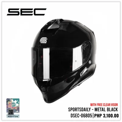 SEC Full Face Helmet For Motorcycle - SPORTSDAILY Gloss/Matte (XS-XXL)