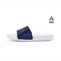 Aerostreet 39-44 Calvin Putih Navy - Sandal Selop Pria Wanita BABAA. 