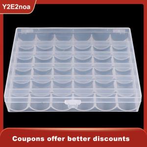 【Y2E2noa】 25 36 Spools Bobbins Sewing Machine Empty Bobbin Case Organizer Storage Box