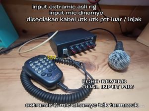 ECHO AKSESORIS UNTUK RADIO BRIK BRIKAN DUAL INPUT MIC